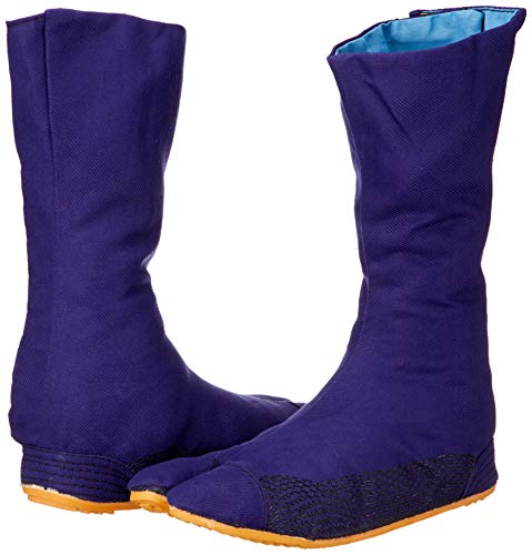 Co-cos Nobuoka Power Underground Work Tabi, Sewn-in Type, 12-Piece Kohaze, for High-Altitude Work, Navy, 24.5 Cm