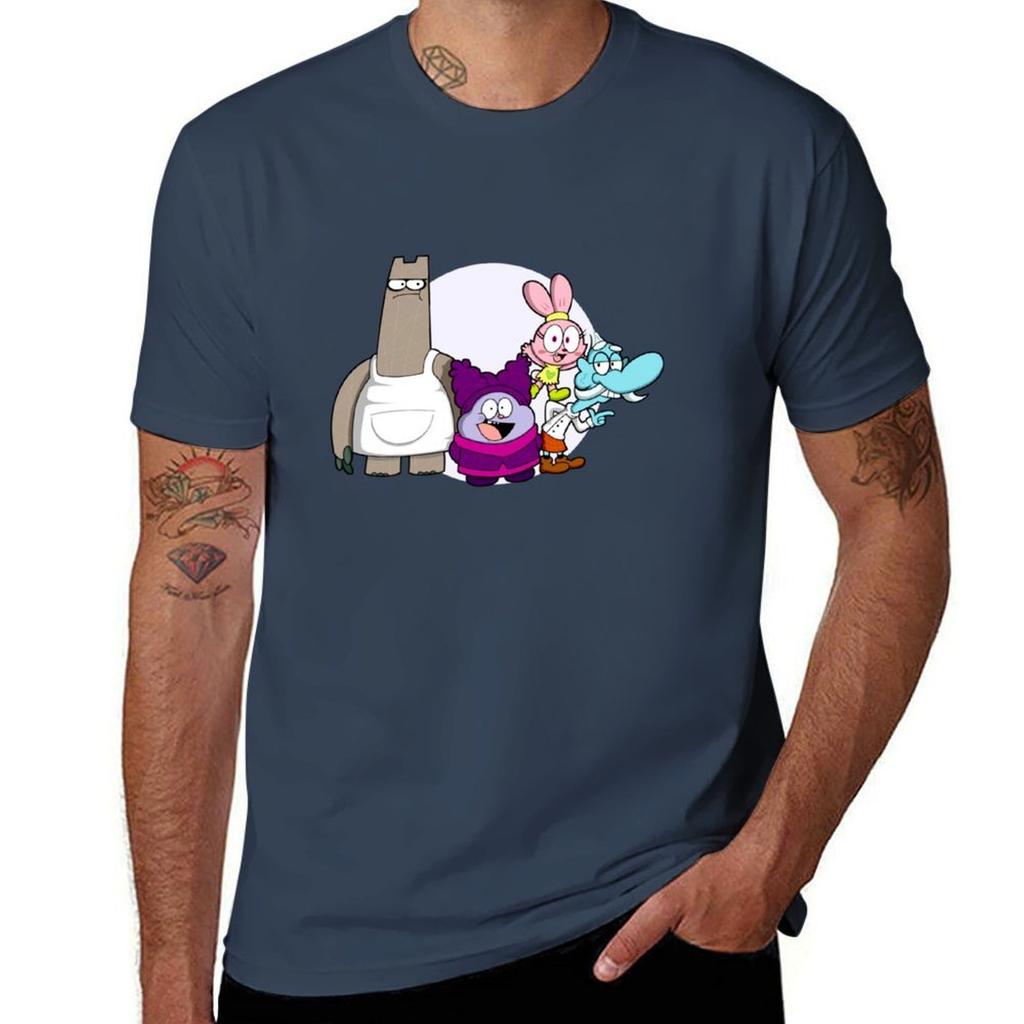Chowder Cartoon Logo Tshirt Graphic Print Short Sleeve Tshirt