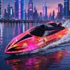 High Speed Remote Control Boats Water Toy Electric Watercraft Electric Yacht Boat  For Children