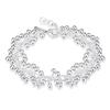 925 Sterling Silver Náramky Přívěsky Korálkový Řetízek Móda Roztomilé Pěkné Ženy Hrozny Náramek Svatební Šperky