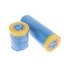 1Roll Pre-Taped Masking Film Blue Plastic Sheeting Automotive Washi Tape No Residue Painters Plastic Drop Cloth For Painting