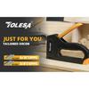 TOLESA Heavy Duty Staple Gun Kit 4 in 1 Upholstery Manual Stapler Gun with 2000 Staples for Wood Carpentry Crafts Wall DIY