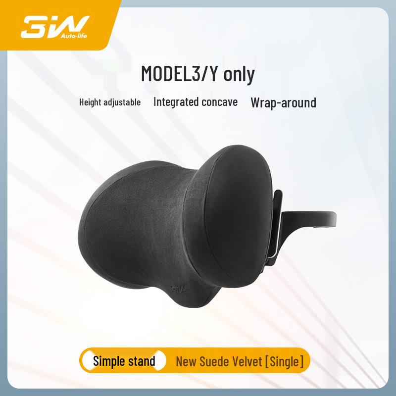 3W Adjustable Memory Foam Neck Pillow for Tesla Model Y & 3 Refreshed Version