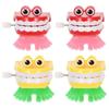 4Pcs Creative Teeth Shape Clockwork Toys Funny Wind-up Tooth Playthings