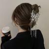 Metal Tassel Hair Clip Ponytail Holder Large Shark Clip Butterfly Rhinestone Hair Claw  Travel