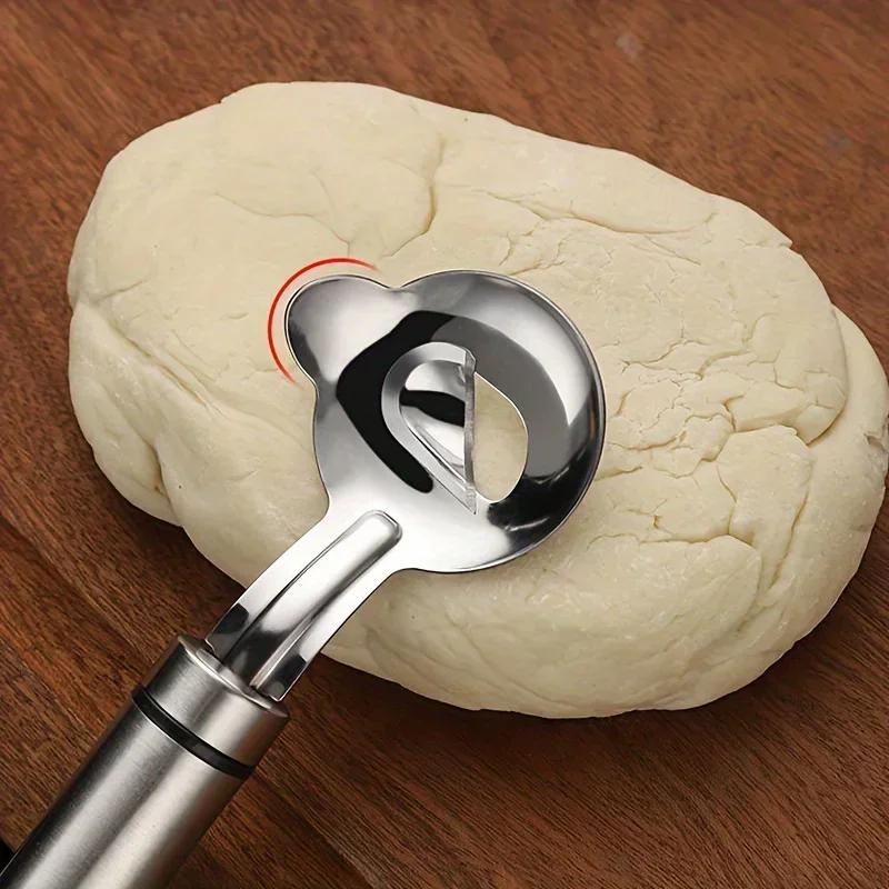 1 Stück/2 Stück Nudelschneider, Edelstahl-Nudellöffel, Handgemachter Nudelschneider, Kleines Werkzeug für Restaurantküche Küchenutensilien