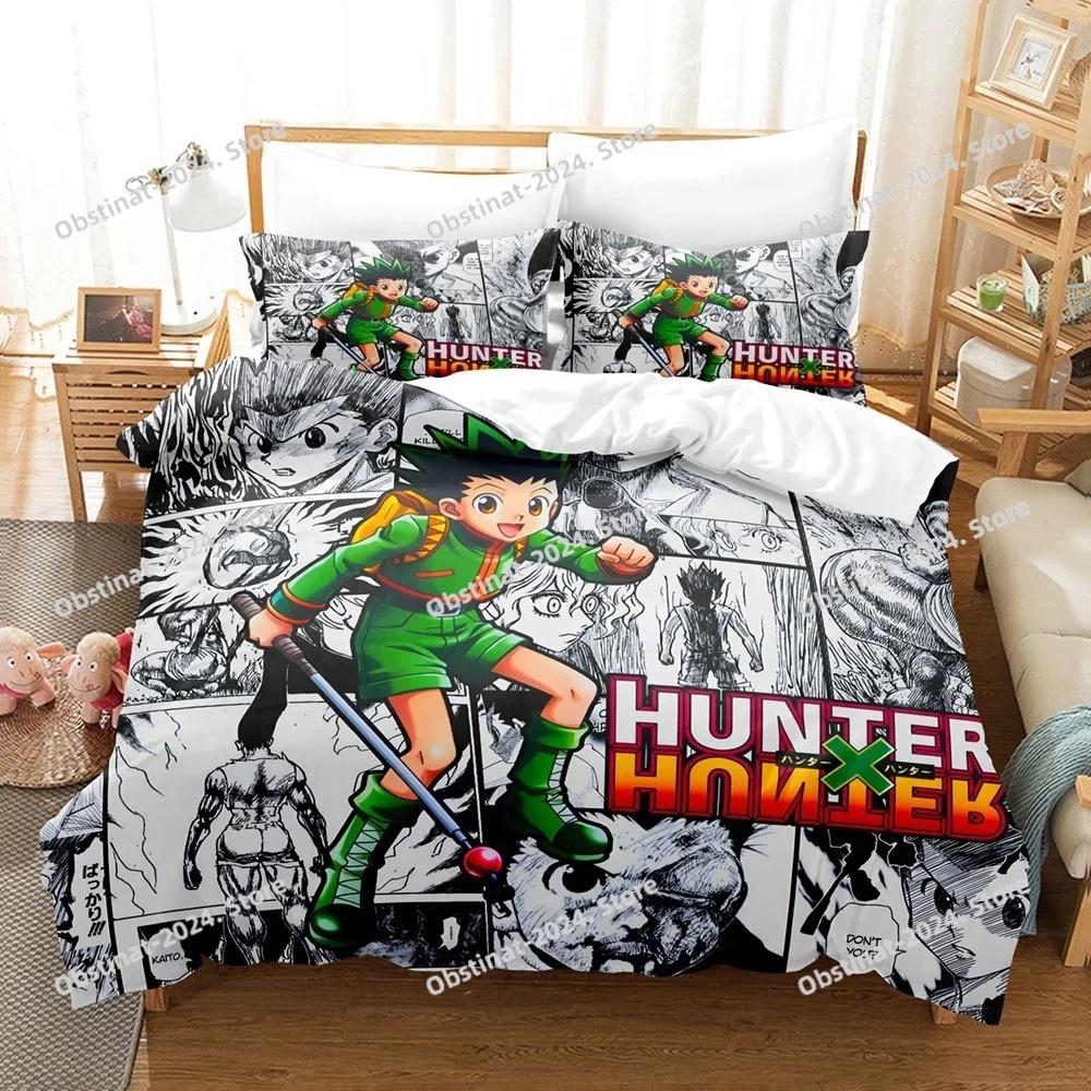 Nowy Hunter X Hunter Killua Zestaw Pościeli Pojedynczy Bliźniak Pełny Queen King Rozmiar Pościel Aldult Dzieci Dekoracja Domu Poszwa na Kołdrę Prezent