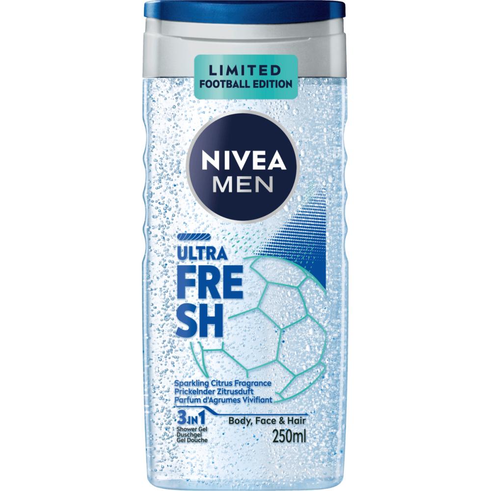 Nivea NIVEA Men Гель для душа Ультра Свежесть 3-в-1, 250 мл