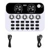 Live Sound Card Mic Echo Knob Funny Sound Effects Voice Changer External Live Broadcasting Singing Audio Mixer Board Studio Supplies