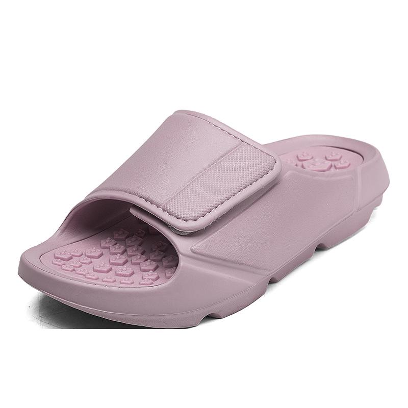Summer Comfort Massage Slippers: Lightweight Shock-Absorbing Single Strap Sandals for Outdoor and Beach, Available In Large Sizes.