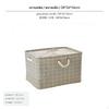 Nordicstyle Drawstring Cotton and Linen Storage Box, Waterproof Ecofriendly Box with