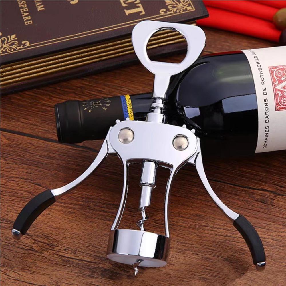 2 in 1 Bottles Opener Spring Loaded Wine Bottles Cork Remover Multifunctional Wine Corkscrew  Bars