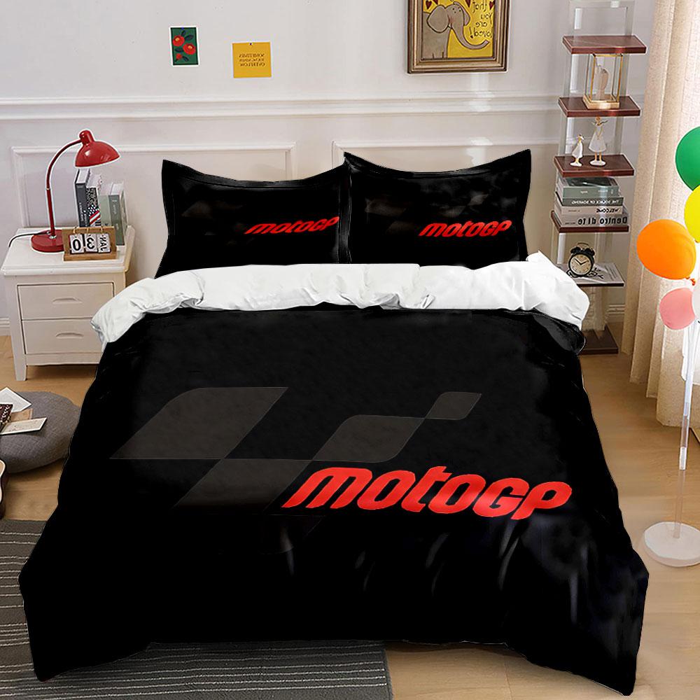MotoGP sacīkšu logotipu komplekts Gultasveļas komplekts