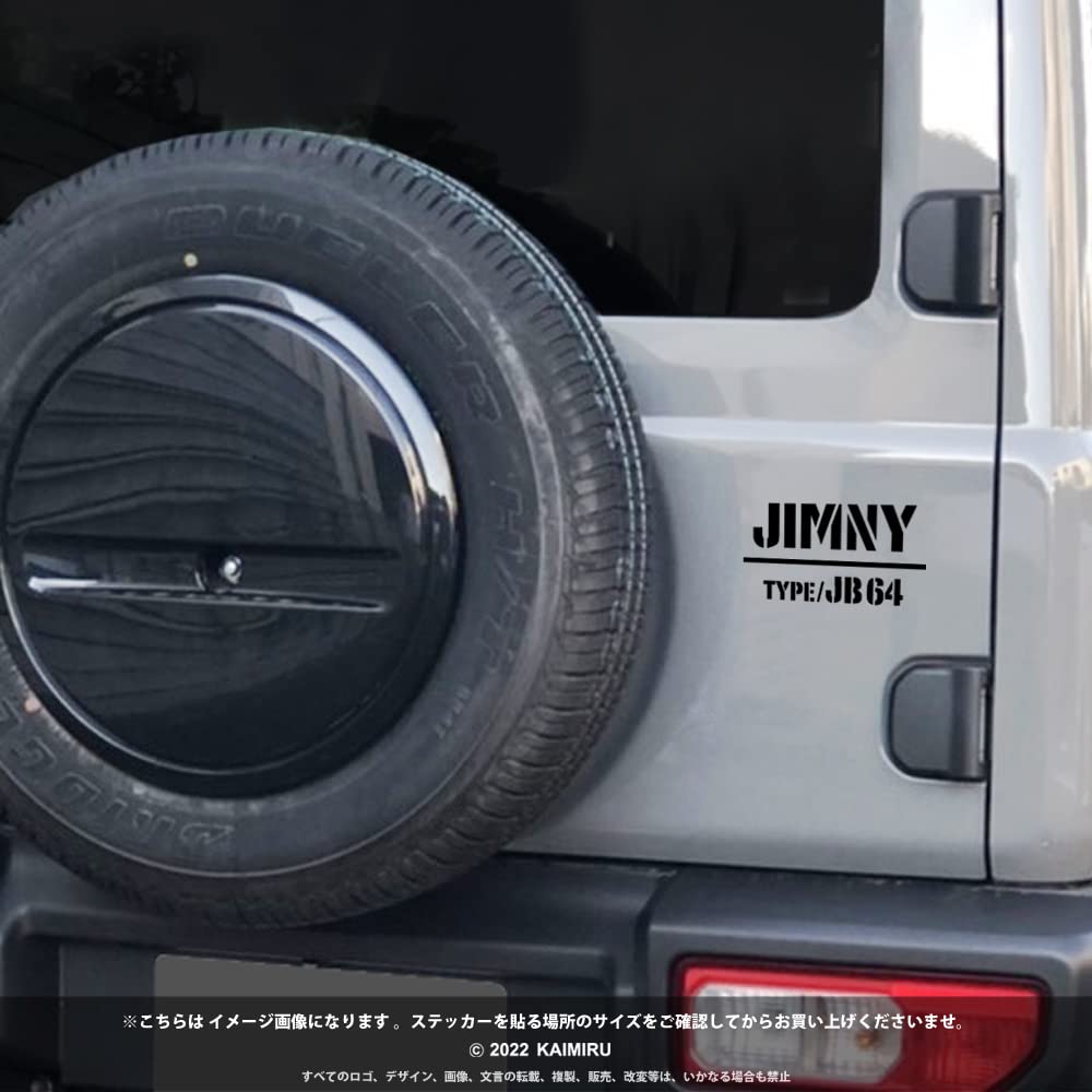[KAIMIRU STORE] Suzuki jimny jb64 Jimny Sierra 4WD Van Universal Car Sticker Decal Sticker Outdoor Stencil (k-336 Black)