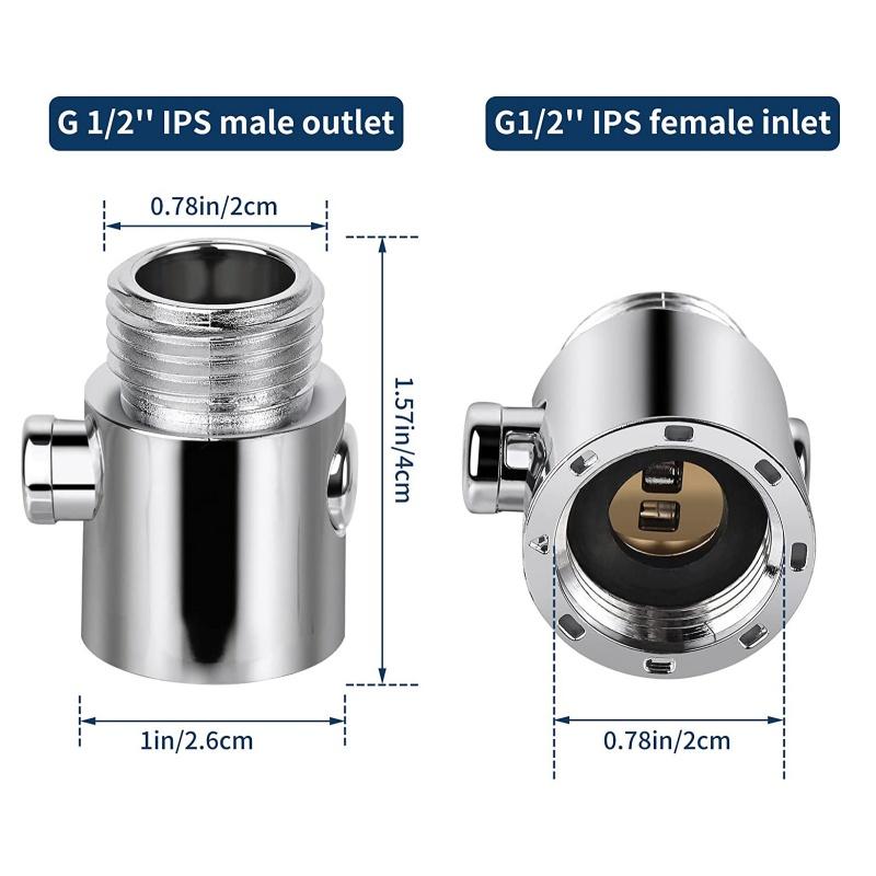 New Shower Head Control Switch,Water Flow Stop Valve,Handheld Showerheads One-Button Pause Water Controller Bathroom Accessories