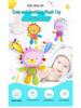 Happy Monkey Baby Plush Rattle - Soft Soothing Toy for Newborns