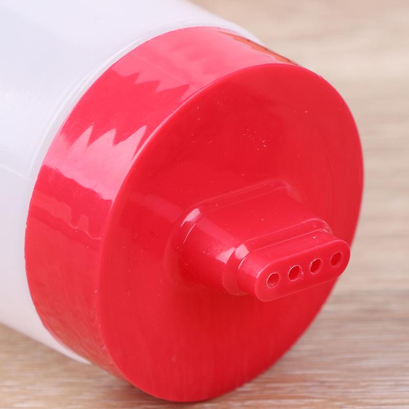 4 Holes 300Ml Sauce Bottle Resin Ketchup Oil Squeeze Dispenser Cruet Kitchen