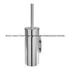 304 Stainless Steel No-Drill Hanging Toilet Brush Set with Deodorant