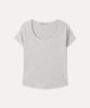 MIXXO Ribbed U-Neck Short Sleeve T-Shirt_Miwhwg410A