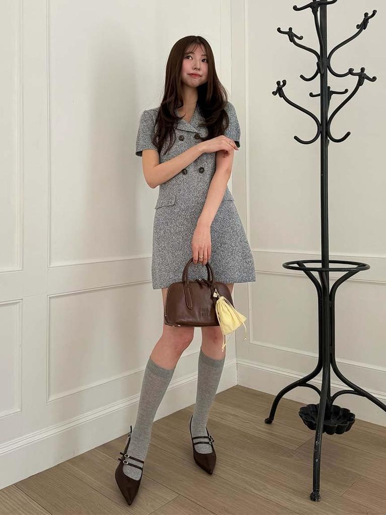 Trench knit dress [Snidel]