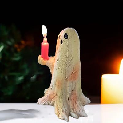 Geist Harzfigur Halloween Geist Skulptur Harzstatue Gruselig Horror Heimdekorationen Regal Mittelstücke Figur
