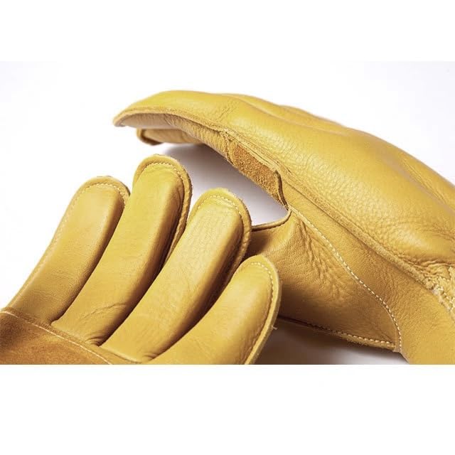 GripSwany Heritage Glove Leather Made In Size M G-1 Gloves, Japan, Yellow, (24cm)