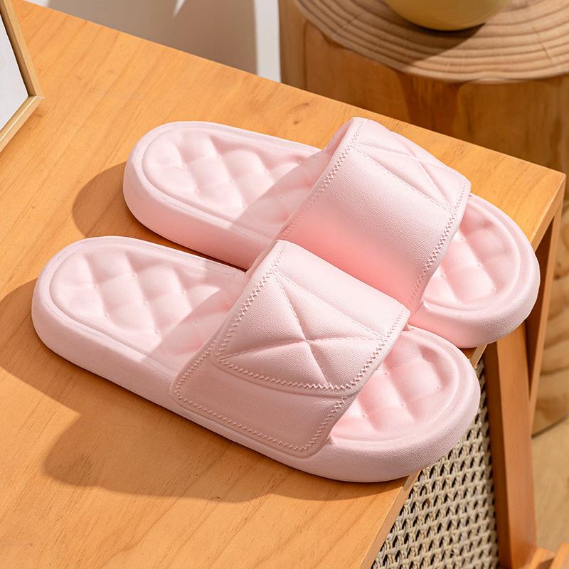 Fashion Shoes for Men Unisex Slippers Home Women Couple Flat Shoes Simple Soft Comfort Non-slip Flip Flops Beach Bathroom Leisure Shoes