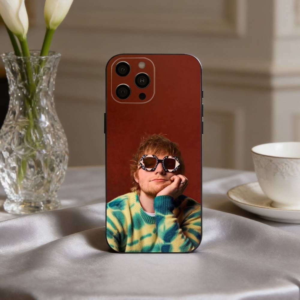 

E-Ed-D Versatile S-Sheeran-N Phone Case For iPhone 17,16,15,14,13,12,11 Plus,Pro Max,XS,Soft Silicone Black Cover iPhoneXSMAX