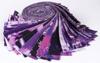 Soimoi 40 ks Bavlněné předřezané látky s potiskem Tie Dye na patchwork, řemeslné proužky 2,5x42 palců Jelly Roll -