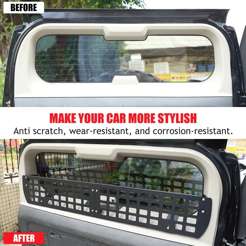 Aluminum Alloy For HUMMER H3 H3T 2005-2009 Car Tailgate Glass Window Storage Fence Bracket Storage Bracket Car Modification