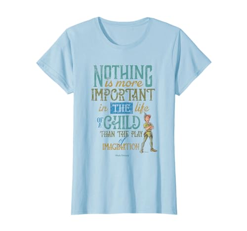 Disney 100 Walt Disney Quote Imagination Peter Pan D100 T-Shirt