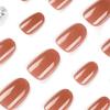 Red Rhinestone Nail Tips with Silver Glitter - Short, Round, Wearable Nail Art