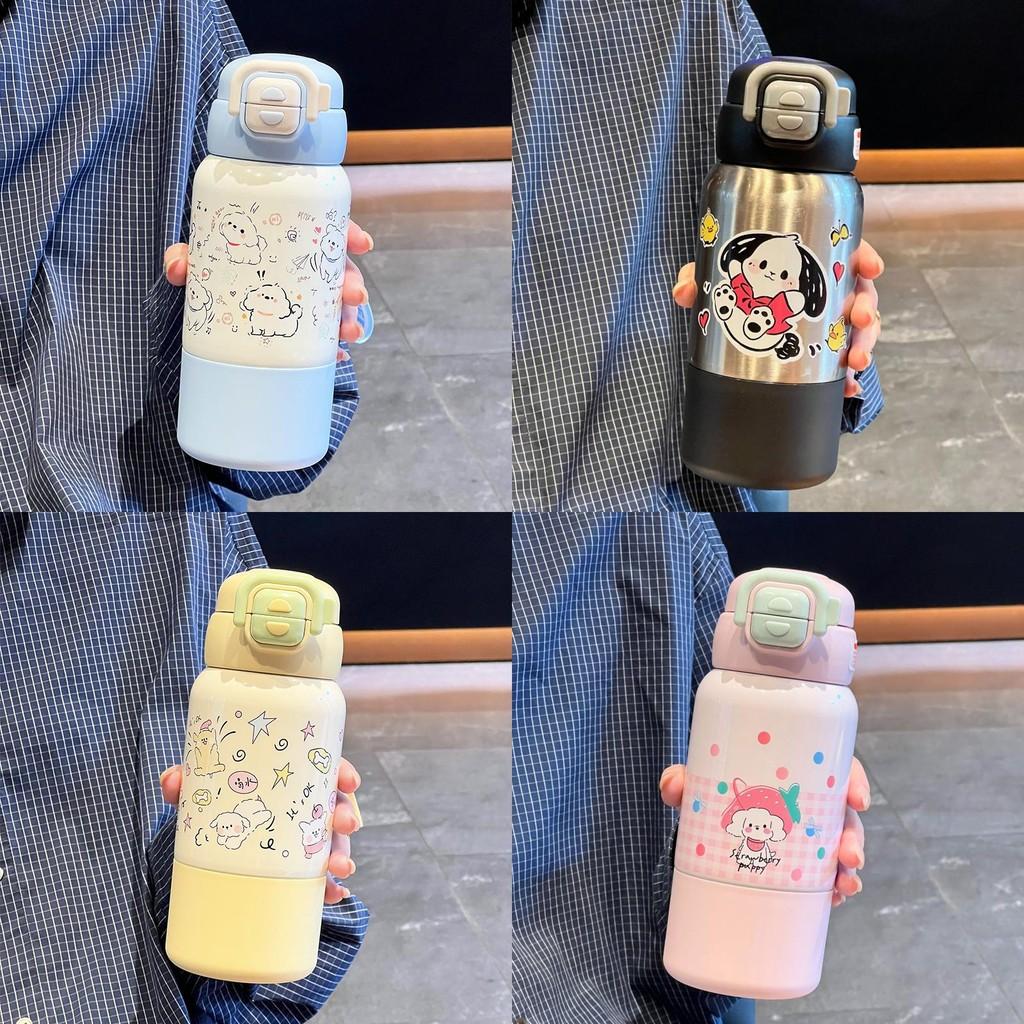 Strawberry Dog Childrens Thermos With Large Capacity Vacuum Insulation For Kids