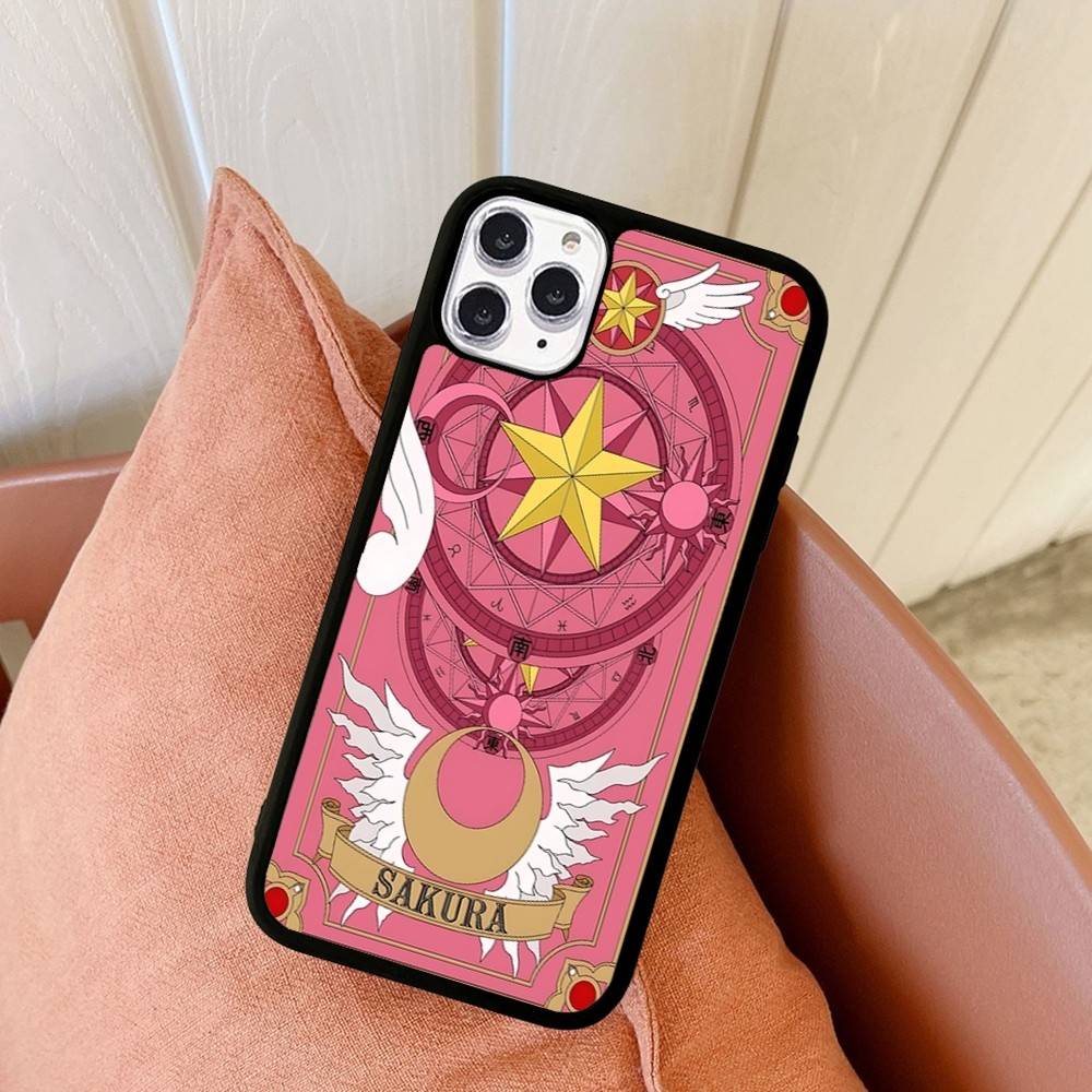 Anime C-CardcaptorS S-Sakura Phone Case For IPhone 17 Pro 16 Plus 16 Pro Max 15 14 13 12 11 PC+TPU Back Cover