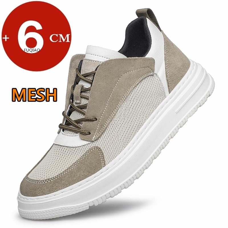 Fashion Big Size Men Elevator Shoes Breathable Casual Hidden Heels 6cm Height Increasing Sports Heighten Increase Sneaker Tenis for Man