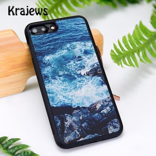 Krajews The waves Ocean water Phone Case For iPhone 17 Air 16 16e 15 14 11 12 13 Pro MAX Plus cover shell coque