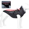 Reflective Warm Large Dog Winter Jacket Windproof Waterproof Fleece Collar Cotton Coat with Leash Hole Pet Outdoor Clothes