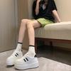 Popular Little White Shoes Women's 2025 Spring New Thick-soled Heightening Casual Shoes Lace-up Casual Sports Board Shoes Women's Shoes