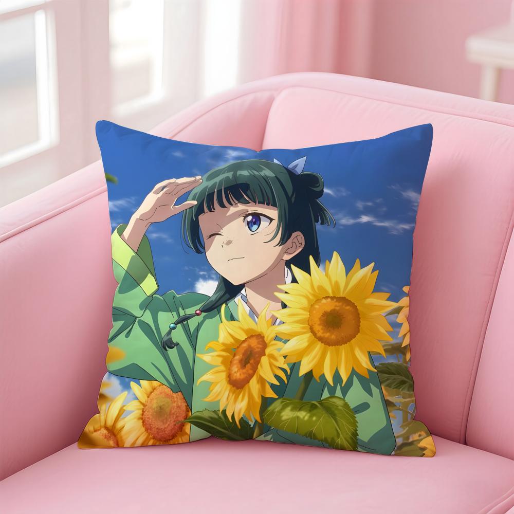Anime Healing The AApothecary DDiaries Cushion Cover Pillow Case Soft Skin Friendly Fabric Comfort  Concealed Zipper