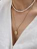 Baroque 5-7mm Pearl Choker Necklace Strands Short Tiny Adjustable Chain Handmade Vintage Jewelry for Women Girl Gift