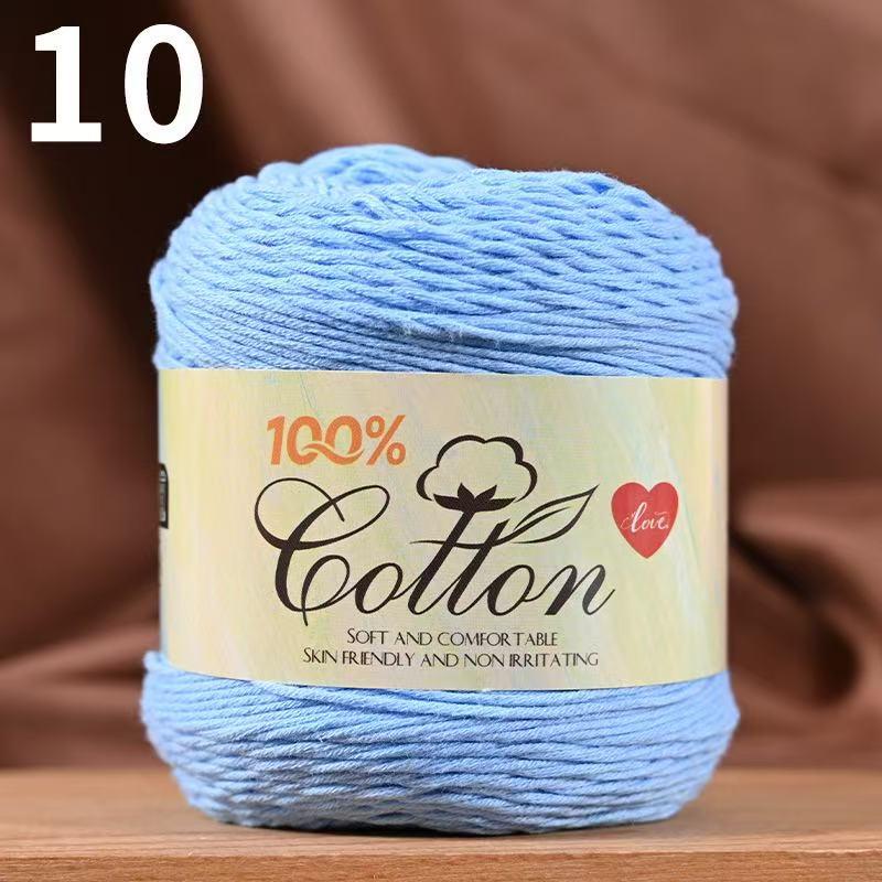 75g Medium Cotton Yarn Cake for Baby Sweater & Crochet Hat - Skin-friendly, Hand-knitted