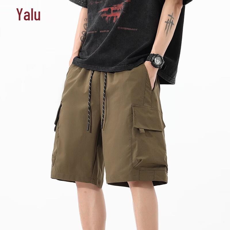 

Men s American Techwear Quick-Dry Ice Silk Cargo Shorts M