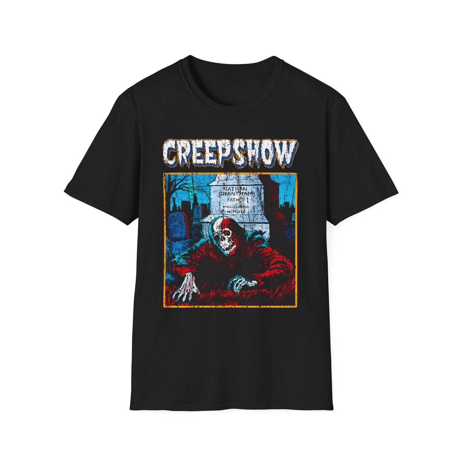 Creepshow Skeleton Graveyard T-Shirt | Horror Movie Graphic S