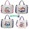 New Zootopia Cartoon Print Colorful Canvas Bag, Trendy and Versatile Tote Bag, Cute Shoulder Bag/crossbody Bag