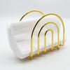 Metal Napkin Holder Hollow Tissue Dispenser Stable Paper Napkin Organizer  Dinner Table