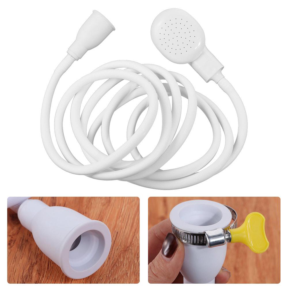 Quick Connect Shower Head Rubber Hose Handheld Shower Portable Universal Sink Spray  Sink Wash