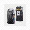 2026 Vendita Calda Nuova Uniforme da Pallacanestro Brooklyn Nets BKLYN City Gilet Nero Senza Maniche per Tifosi, Stile Genitore-Figlio