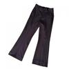 Mens American Style Split Flare Dress Pants Draped Slim Fit Casual Trousers