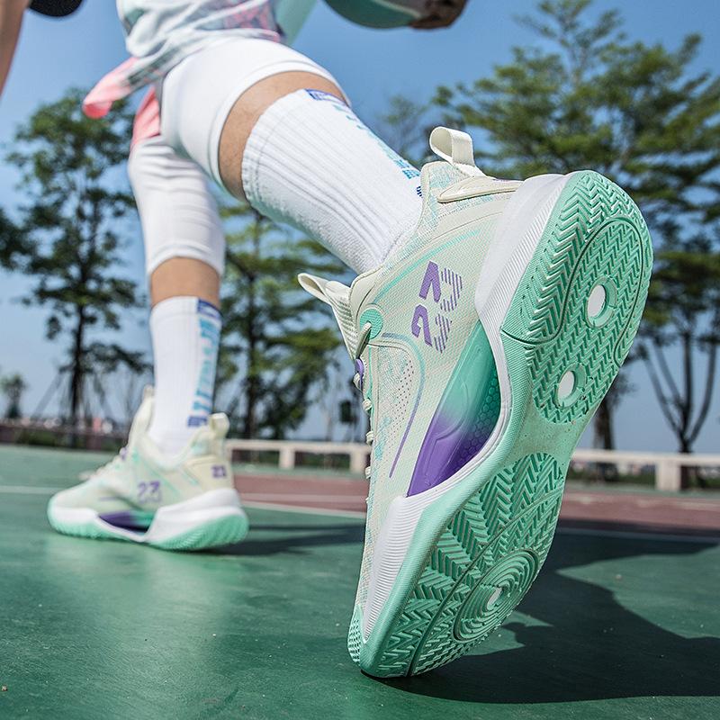No. 202523 luminous basketball shoes men's actual combat shoes couple sports shoes teenagers, primary and secondary school students, training shoes
