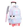 Zaino Scolastico per Bambini con Ruote Borse per Studenti per Ragazze Borsa Trolley Cartella Carina Zaino con Ruote Bambina Ragazze